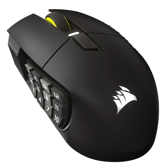 Corsair Scimitar Elite Wireless SE mouse Gaming Right-hand RF Wireless + Bluetooth Optical 33000 DPI Image