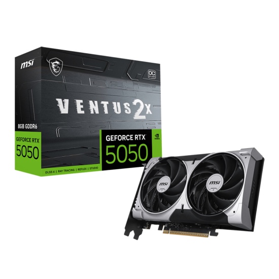 MSI GEFORCE RTX 5050 8G VENTUS 2X OC graphics card NVIDIA 8 GB GDDR6 Image