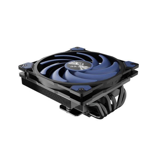 Akasa ALUCIA H6LS M2 Processor Air cooler 12 cm Black, Blue 1 pc(s) Image