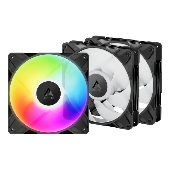 ARCTIC P14 Pro A-RGB - 3 Pack 140 mm A-RGB PWM Fan with Cable Splitter Image