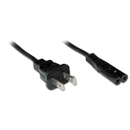 Lindy 30424 power cable Black 2 m NEMA 1-15P C7 coupler Image