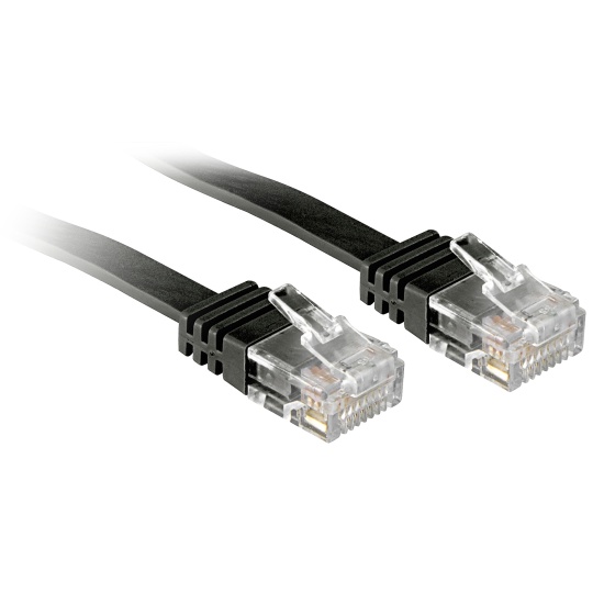 Lindy 2m Cat.6 networking cable Black Cat6 Image