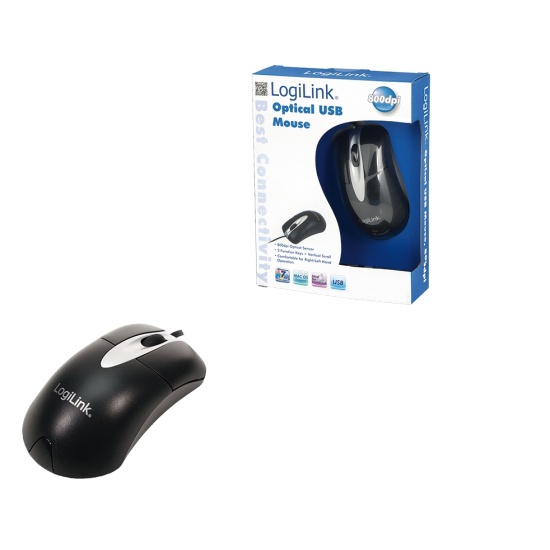 LogiLink optical USB mouse USB Type-A 800 DPI Image