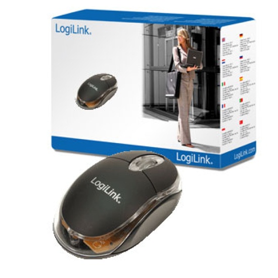 LogiLink optical USB Mini with LED mouse USB Type-A 800 DPI Image