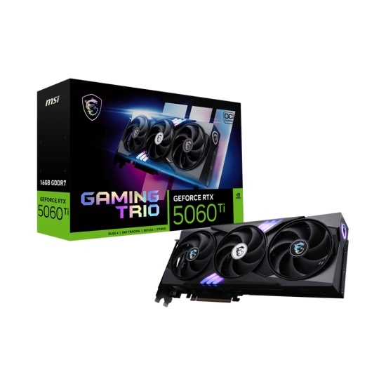 MSI GAMING GeForce RTX 5060 TI 16G TRIO OC NVIDIA 16 GB GDDR7 Image