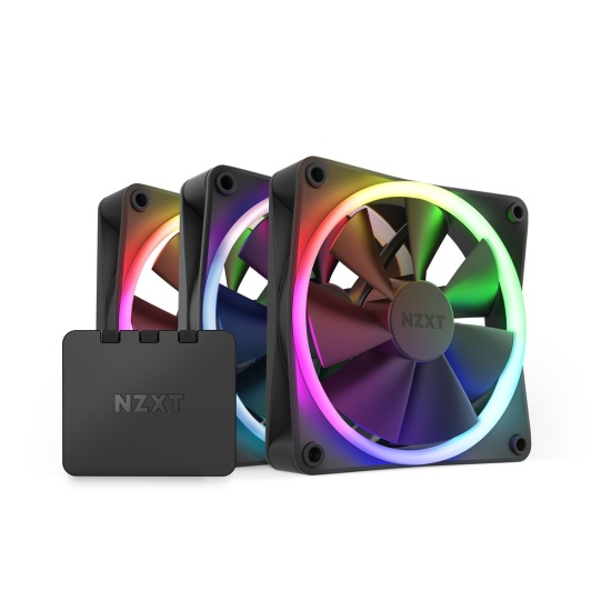 NZXT F120 RGB Triple Pack Computer case Fan 12 cm Black 3 pc(s) Image