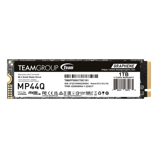 Team Group MP44Q 1 TB M.2 PCI Express 4.0 NVMe QLC 3D NAND Image