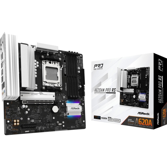 Asrock A620AM Pro RS AMD A620A Socket AM5 micro ATX Image