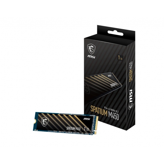 MSI SPATIUM M450 PCIe 4.0 NVMe M.2 1TB PCI Express 4.0 3D NAND Image