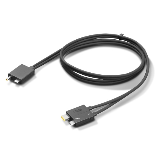 Lenovo 4X91K16970 Thunderbolt cable 0.7 m 40 Gbit/s Black Image