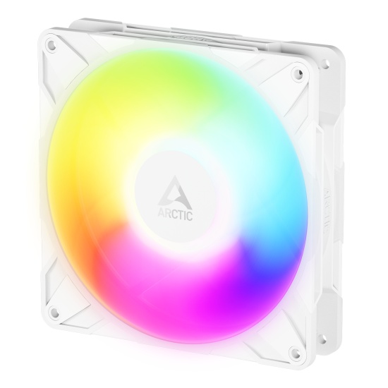 ARCTIC Freezer P14 Pro Reverse A-RGB (White) - 140 mm A-RGB PWM Fan with Cable Splitter Image