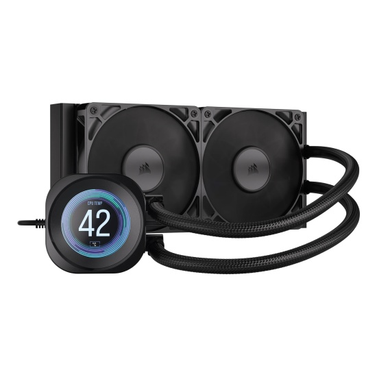 Corsair Nautilus 240 RS LCD Processor All-in-one liquid cooler 12 cm Black 1 pc(s) Image