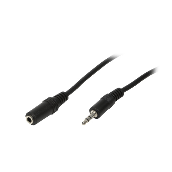 LogiLink 3.5mm - 3.5mm, 3m audio cable Black Image