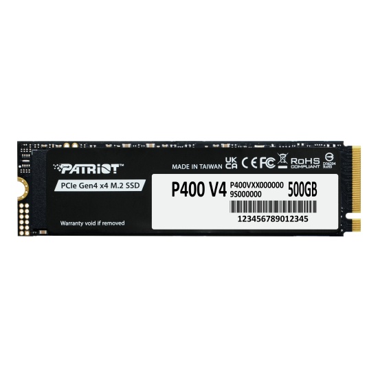 Patriot Memory P400 V4 500 GB M.2 PCI Express 4.0 NVMe Image