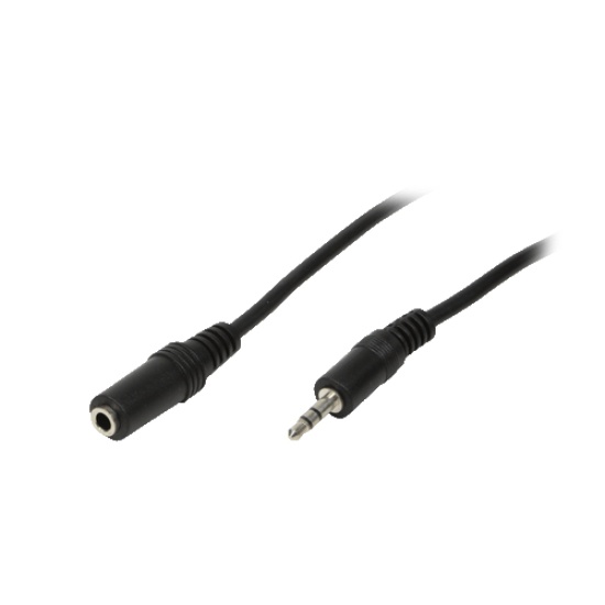 LogiLink 3.5mm - 3.5mm, 5m audio cable Black Image