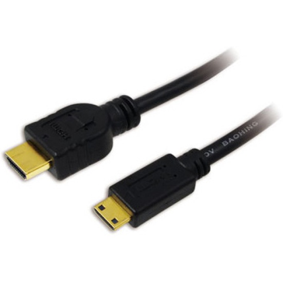 LogiLink CH0021 HDMI cable 1 m HDMI Type A (Standard) HDMI Type C (Mini) Black Image