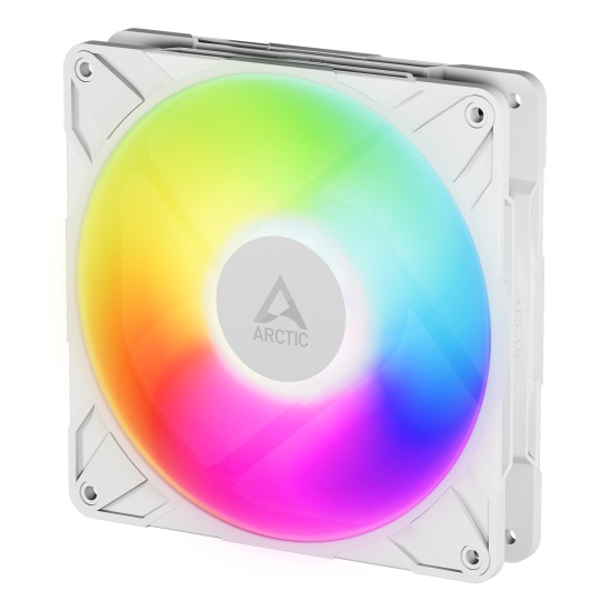 ARCTIC P14 Pro A-RGB (White) 140 mm A-RGB PWM Fan with Cable Splitter Image