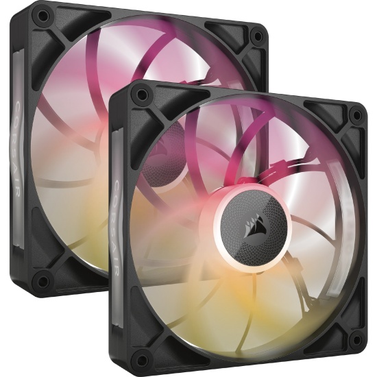 Corsair iCUE LINK RX140 MAX RGB Computer case Fan 14 cm Black 2 pc(s) Image
