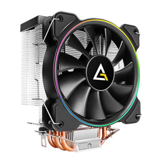 Antec A400 RGB Processor Cooler 12 cm Black, Copper, Metallic Image