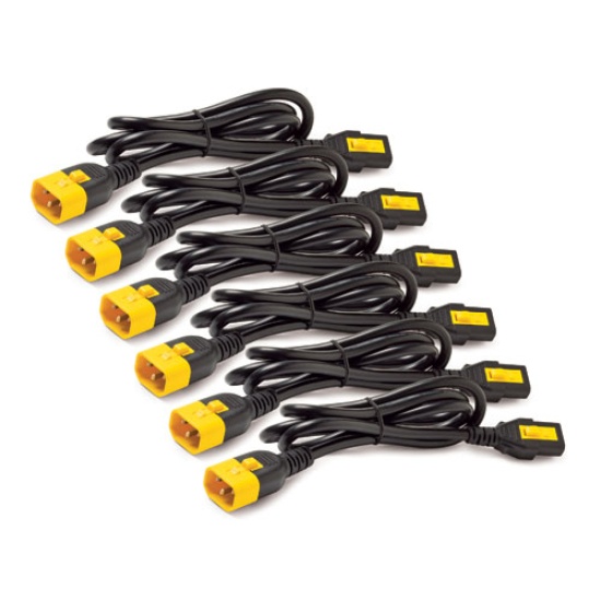 APC Power Cord Kit (6 ea), Locking, C13 to C14, 0.6m Image