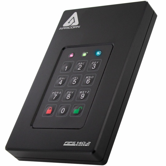 Apricorn AFL3-S1TB external solid state drive 1 TB USB Type-A 3.2 Gen 1 (3.1 Gen 1) Black Image