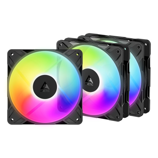 ARCTIC Freezer P12 Pro Reverse A-RGB - 3 Pack Computer case Fan 12 cm Black 3 pc(s) Image