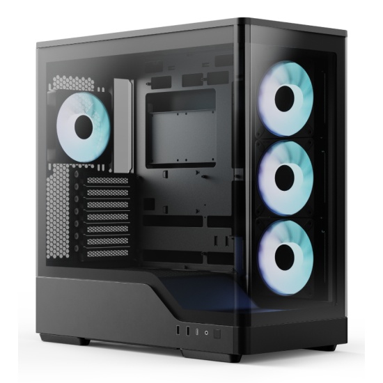 Aerocool P500A-BK Midi Tower Black Image