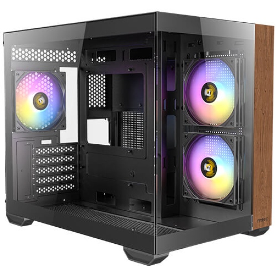 Antec CX600M Midi Tower Black, Wood Image