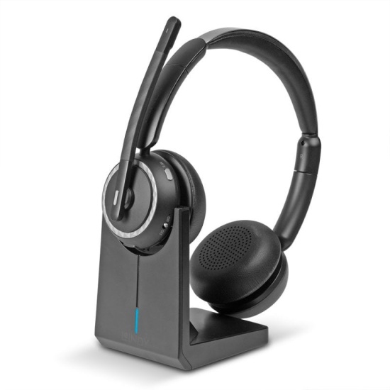 Lindy L118 Wireless Noise Cancelling Headset & Charging Base Image