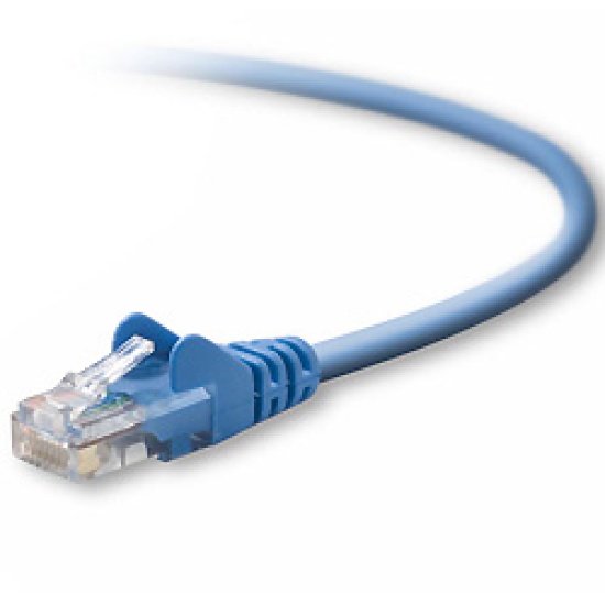 Belkin RJ45 Cat5e Patch Cable, Snagless Molded, 7.6m networking cable Blue Image
