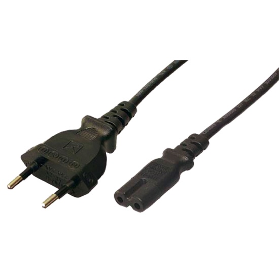 LogiLink CP092 power cable Black 1.8 m Power plug type C C8 coupler Image