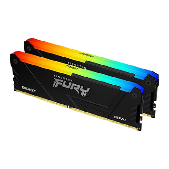 Kingston Technology FURY Beast 64GB 3600MT/s DDR4 CL18 DIMM (Kit of 2) RGB Image