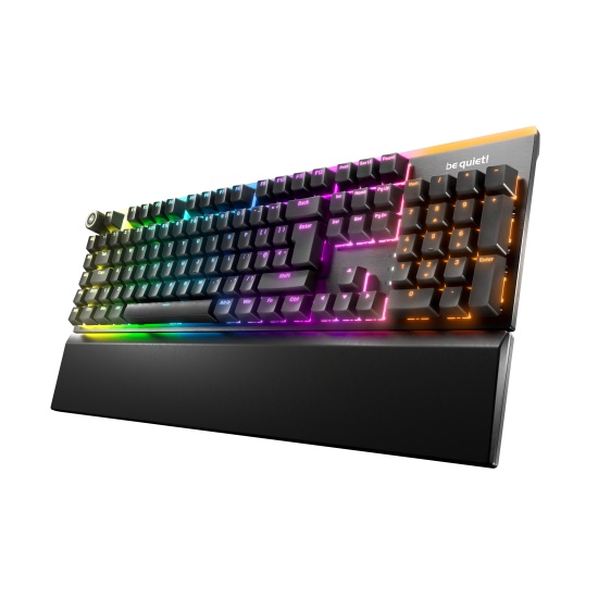 be quiet! Light Mount Silent Linear UK ISO keyboard Gaming USB QWERTY UK English Black Image