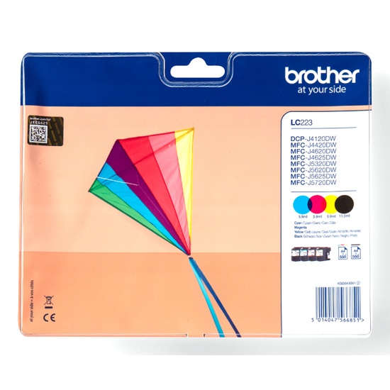 Brother Genuine LC223VALBP Ink Cartridge Multipack Image