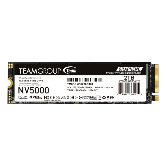 Team Group NV5000 2 TB M.2 PCI Express 4.0 NVMe 3D NAND Image
