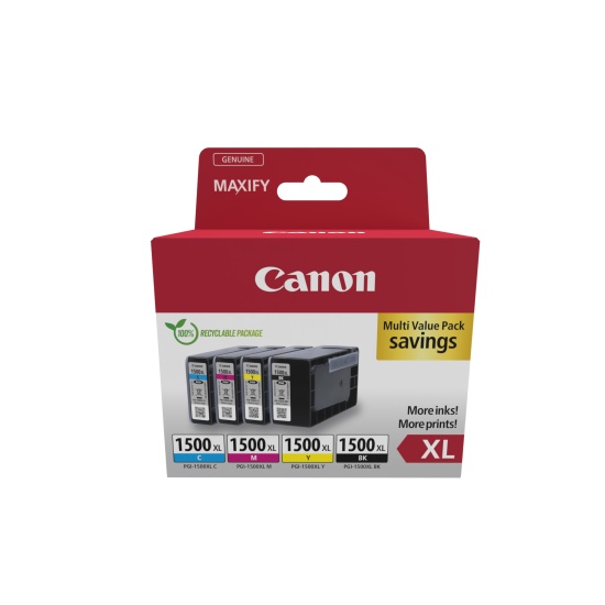 Canon 9182B010 ink cartridge 4 pc(s) Original High (XL) Yield Black, Cyan, Magenta, Yellow Image