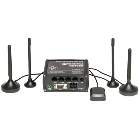 Teltonika RUT955 wireless router Fast Ethernet 4G Black Image