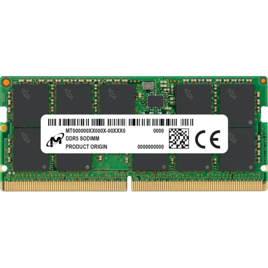 Micron MTC20C2085S1TC48BR memory module 32 GB 1 x 32 GB DDR5 262-pin SO-DIMM ECC Image