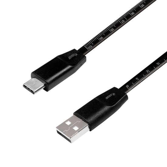 LogiLink CU0157 USB cable USB 2.0 1 m USB A USB C Black Image