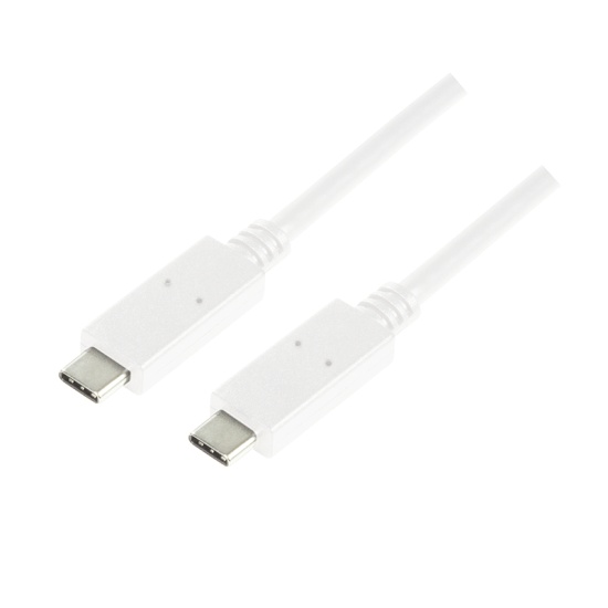 LogiLink CU0131 USB cable USB 3.2 Gen 2 (3.1 Gen 2) 1 m USB C White Image