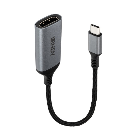 Lindy 43428 video cable adapter 0.15 m USB Type-C HDMI Grey Image