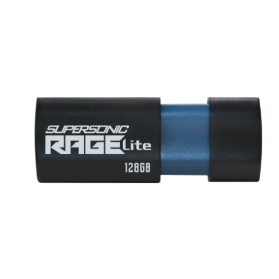 Patriot Memory Supersonic Rage Lite USB flash drive 128 GB USB Type-A 3.2 Gen 1 (3.1 Gen 1) Black, Blue Image