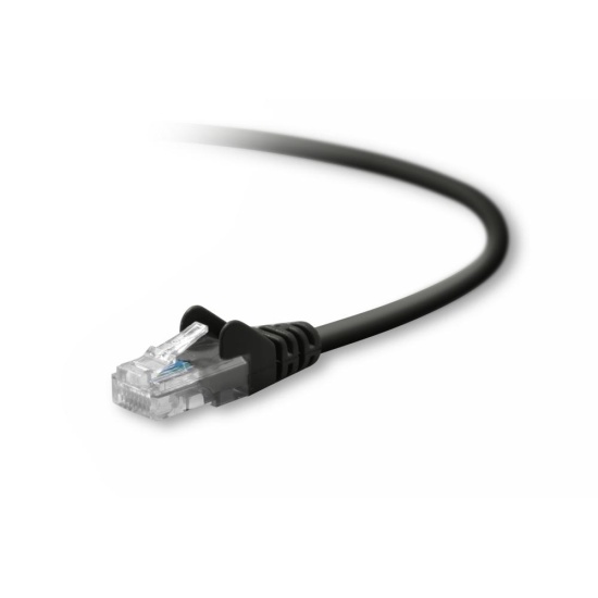 Belkin Cat5e, 6ft, 1 x RJ-45, 1 x RJ-45, Black networking cable 1.8 m Image