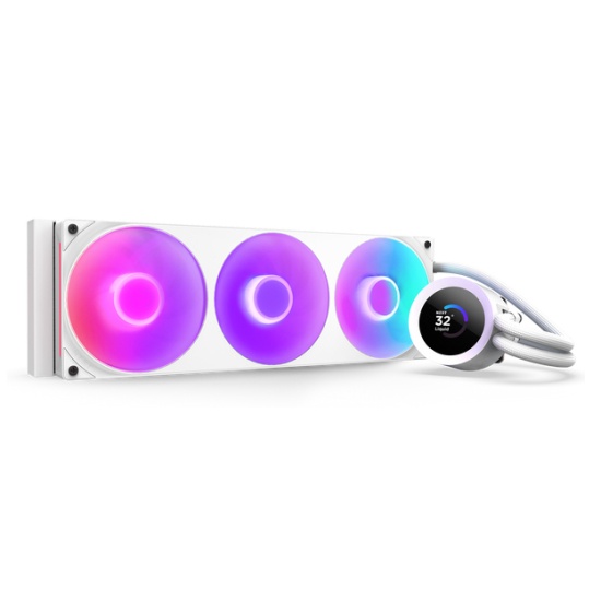 NZXT Kraken Plus 360 RGB Processor All-in-one liquid cooler White 1 pc(s) Image