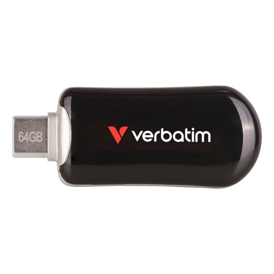 Verbatim Plectra USB-C Flash Drive Black 64GB Image