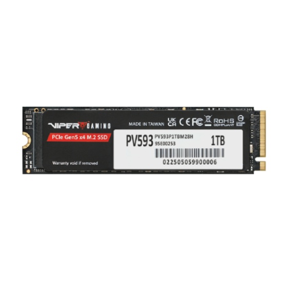 Patriot Memory PV593 PCIe Gen5 x4 M.2 2280 SSD 1 TB PCI Express 5.0 NVMe 3D TLC NAND Image