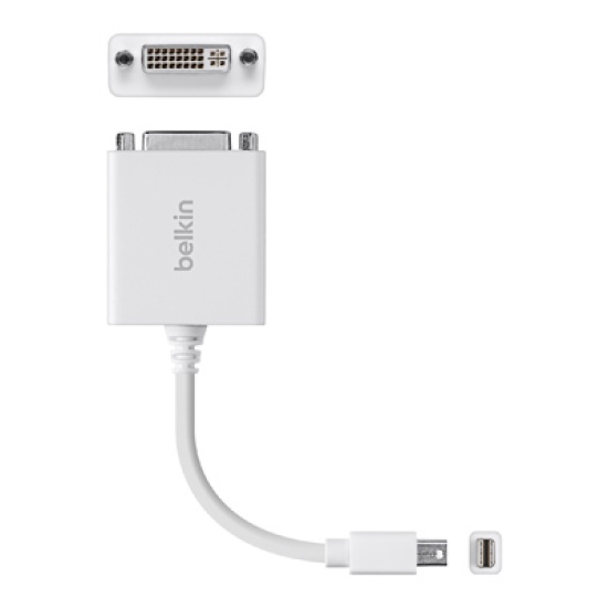 Belkin F2CD051B cable gender changer Apple mini-DisplayPort 1 x 24 pin digital DVI White Image