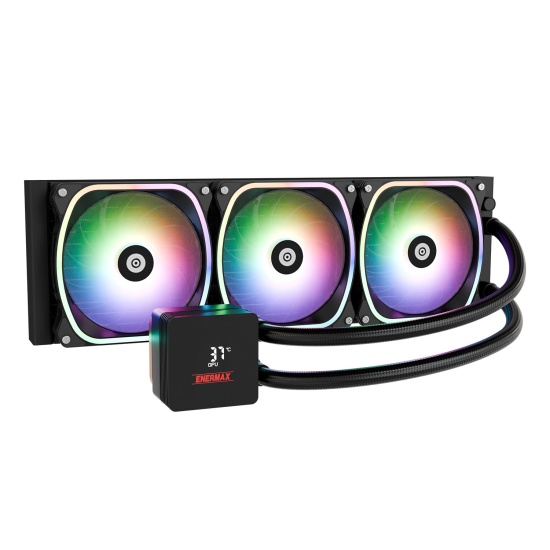 Enermax Aquafusion II 360 mm Processor All-in-one liquid cooler 12 cm Black Image