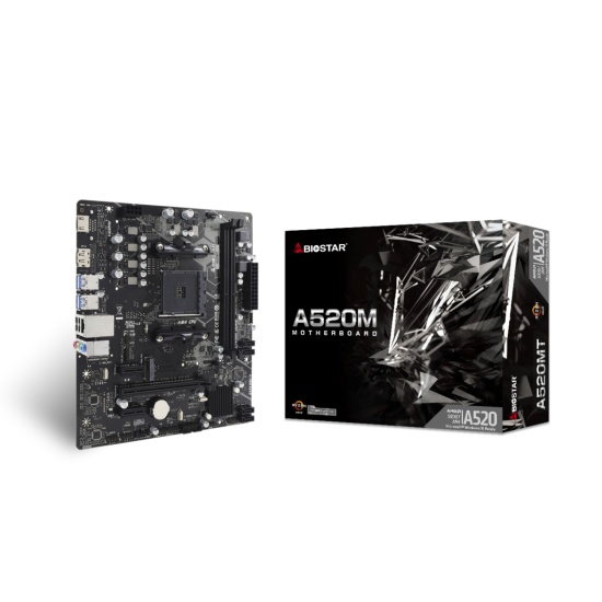 Biostar A520MT motherboard AMD A520 Socket AM4 micro ATX Image