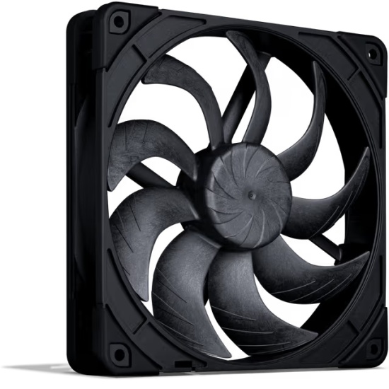 Noctua NF-A14x25 G2 PWM chromax.black Next-gen black 140mm fan Image